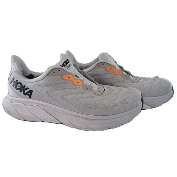 Hoka One One Men\'s 10.5 Wide Arahi 6 White Sneakers No Laces FLAW main image 6